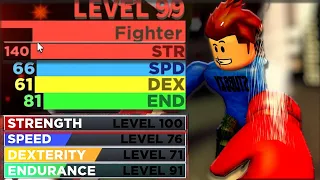 HIGHER then MAX  STRENGTH in Roblox Boxing League