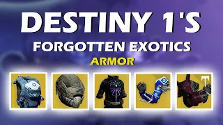 Destiny 1 Exotic Armor NOT in Destiny 2...Yet