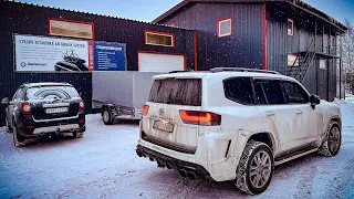 Пилим Крузак 300 или установка фаркопа на Toyota Land Cruiser 300 с обвесом. Техцентр АвтоХаус-69