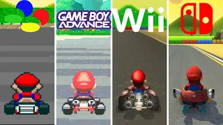 Evolution of Mario Circuit 3 in Mario Kart games (1992 - 2022)