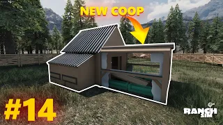 I BUILT A NEW COOP FOR CHICKENS IN RANCH SIMULATOR | RANCH SIMULATOR #14