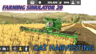 OAT HARVESTING FARMING SIMULATOR 20 GAMEPLAY