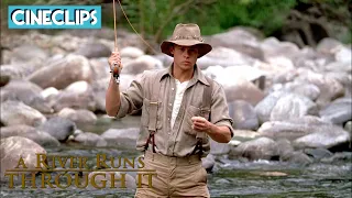 A River Runs Through It | Paul Catches A Large Fish | CineClips
