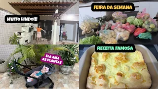 Não aguentava mais | biscoito montanha russa | feira | tour nas plantas | área gourmet ficou linda