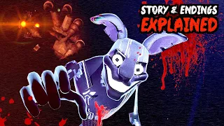 Fnaf Security Breach RUIN DLC STORY & ALL ENDINGS EXPLAINED