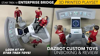 Star Trek VI Bridge for Playmates Star Trek Figures | Dazbot Custom Toys | Unboxing & Review