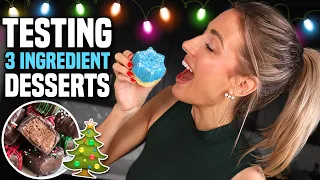 I Tried 3-INGREDIENT CHRISTMAS DESSERTS 🎄🎅 - what's worth making??