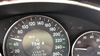 Mercedes E500 w211 387hp acceleration full pull