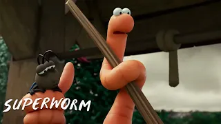 Can Superworm Become a Fishing Line? 🎣  @GruffaloWorld: Compilation