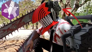 como hacer el casco de Denji Chainsaw man de cartón / chainsaw man Cosplay parte 1 de 3