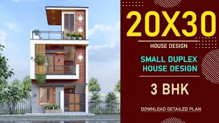 20x30 House Plan | 600 Square feet | 3 BHK | 20*30 House Design 3D | 20by30 House Plan