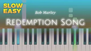 Bob Marley - Redemption Song - SLOW EASY Piano TUTORIAL by Piano Fun Play