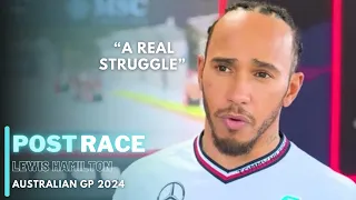 Lewis Hamilton post-race interview | Australian GP 2024