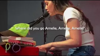 Gracie Abrams - Amelie (Lyrics) | Live Piano Version