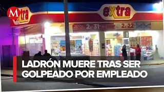 En Tijuana, empleado de tienda golpea y mata a hombre que lo asaltó