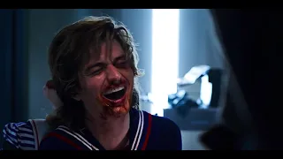 Dustin & Erica Rescue Steve & Robin Stranger Things 3 Scene