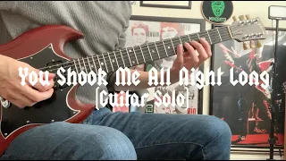 You Shook Me All Night Long (Solo) by AC/DC (Guitar Cover)