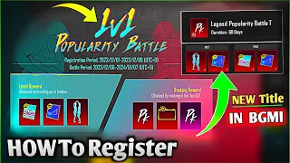 How To Get New (Legendary Popularity) Battle Title  BGMI | Fully Explain New Popularity Battle Event