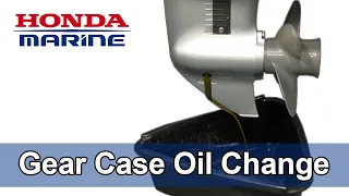 Honda Marine DIY Gear Case Oil Change