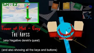 Tower of Hell - Easy Negative Derek's Quest (Complete) Roblox