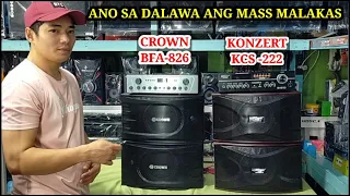 KONZERT KCS-222 & CROWN BFA-826 REVIEW AND SOUNDS CHECK