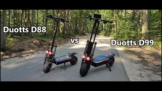 Hulajnoga elektryczna DUOTTS D88 vs DUOTTS  D99 | OOTD D88 / OOTD D99- Porównanie -LowcyChin.pl