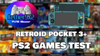 Retroid Pocket 3+ PS2 Games Test - AetherSX2