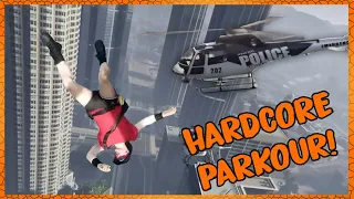 Hardcore Parkour THE COPS JOIN IN - JustRP GTA Roleplay Server