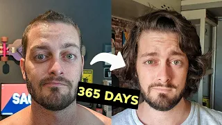 TIMELAPSE growing out the hair for 1 Year/12 Months/365 Days