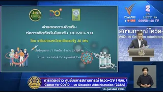 แถลงสถานการณ์ COVID 19 โดย ศบค  16 ก พ  64  ราชภัฏ "โพลล์"