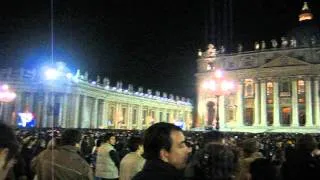 St. Peter's Square, the night Pope John Paul II died