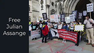 Protests demand the release of Julian Assange in the UK