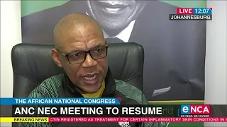 Pule Mabe speaks to eNCA on ANC NEC meeting