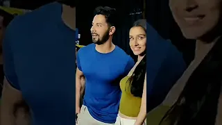 Varun Dhawan and Shraddha Kapoor spotted for an ad shoot ッ