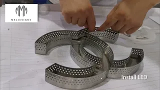 Melicsigns -  How to make Stainless Steel Letter Signs
