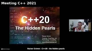 Rainer Grimm - C++20 - the hidden pearls - Meeting C++ 2021