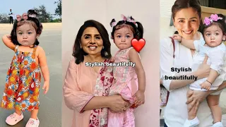 Neetu kapoor beautiful moments with alia Ranbir daughter raha kapoor!Raha love with daadi neetu