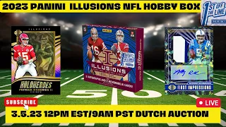 FOTL 2023 PANINI ILLUSIONS NFL TRADING CARD BOX DUTCH AUCTION