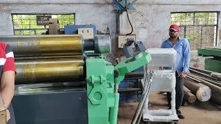 NUMERICALLY CONROLLED FOUR ROLL LINEAR AXIS PLATE BENDING MACHINE