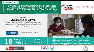 COVID -19 TRATAMIENTO EN EL PRIMER NIVEL DE ATENCIÓN EN LA ZONA ANDINA