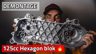 125cc Hexagon blok glasparelstralen | Zip compleet demonteren | ZIP 180cc project | Deel #4 |