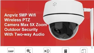 Поворотная IP камера видеонаблюдения 5МП Anpviz PTZ IP CCTV Camera