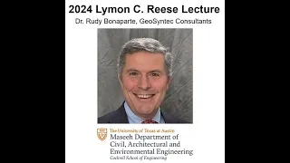 2024 Reese Lecture: Rudy Bonaparte: Geoprofessionals as Leaders in Climate Change Mitigation