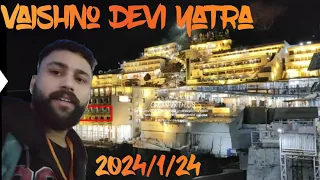 Vaishno Devi yatra 2024 || snow fall || taza nazara || new sky walk at Vaishno Devi | #trandingrider