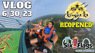 Kingda Ka is Back Open! | Six Flags Great Adventure Vlog 6/30/23