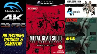 Metal Gear Solid: The Twin Snakes HD Textures Tutorial/Gameplay Dolphin GameCube Emulator 4K 60FPS