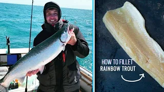 How To Clean/Fillet Rainbow Trout (Easy & Delicious!)