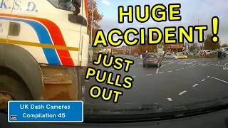 UK Dash Cameras - Compilation 45 - 2019 Bad Drivers, Crashes + Close Calls