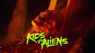 Aliens melting human skin for fuel. The Slime Throne scene from Kids vs. Aliens.