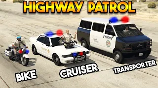 GTA 5 ONLINE : POLICE BIKE VS SHERIFF CRUISER VS TRANSPORTER (WHICH IS BEST?)